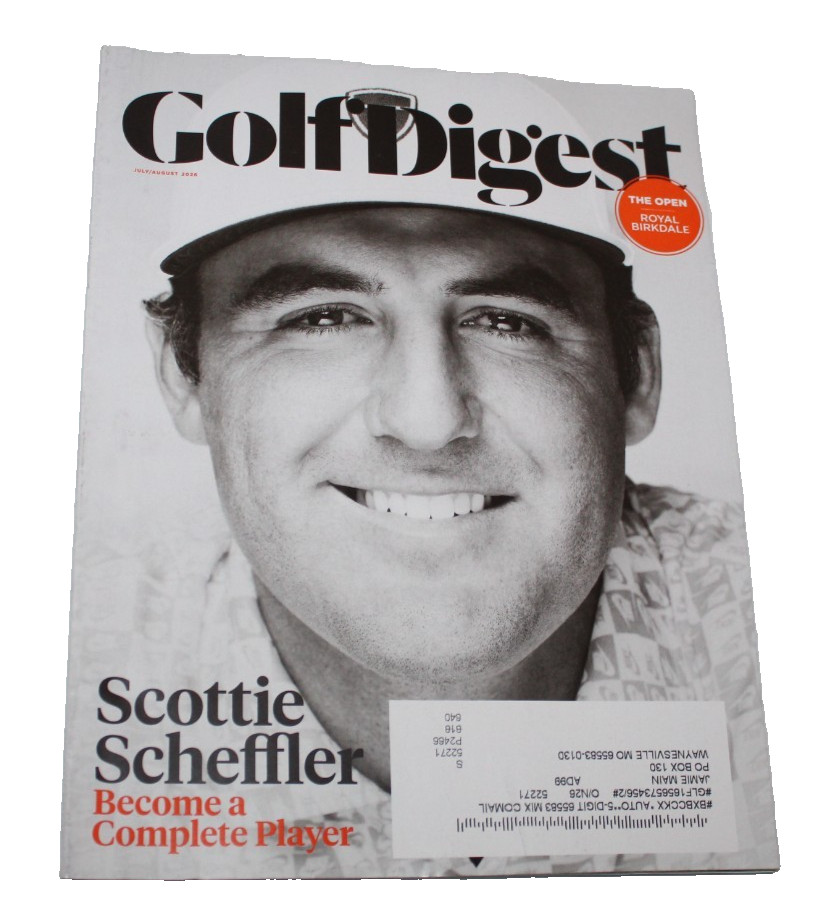 Golf Digest Magazine July August 2026 Scottie Scheffler The Open Royal Birkdale