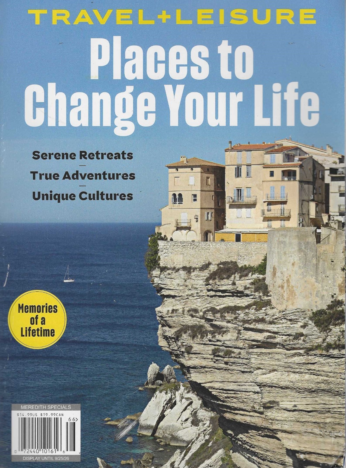 Travel+Leisure Magazine 2026: Places to Change your life Random Cover will ship