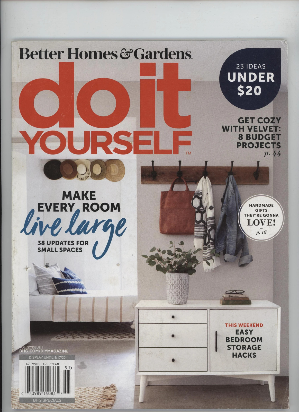 Better Homes & Gardens do it yourself Vol. 27 Issue 1 2020 DIY magazine