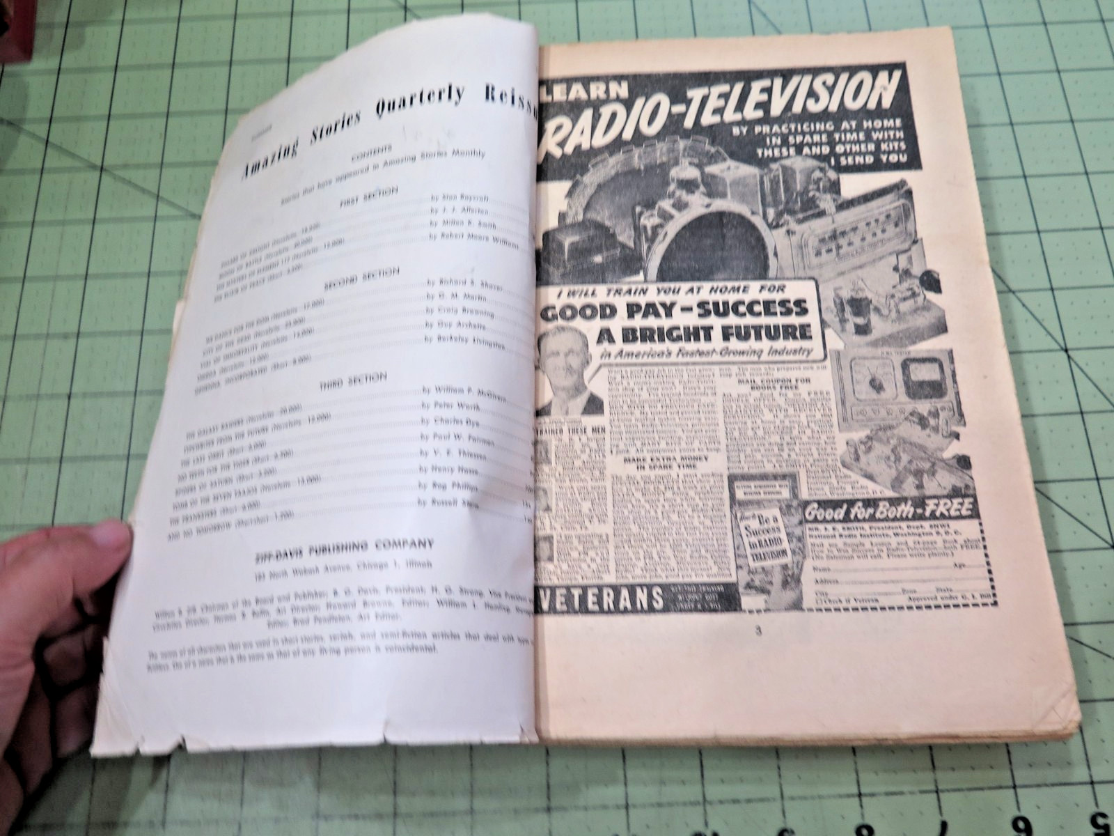 Amazing Stories Quarterly Reissue Collected Pulp 1950 SUMMER GGA ROBOT COVER!