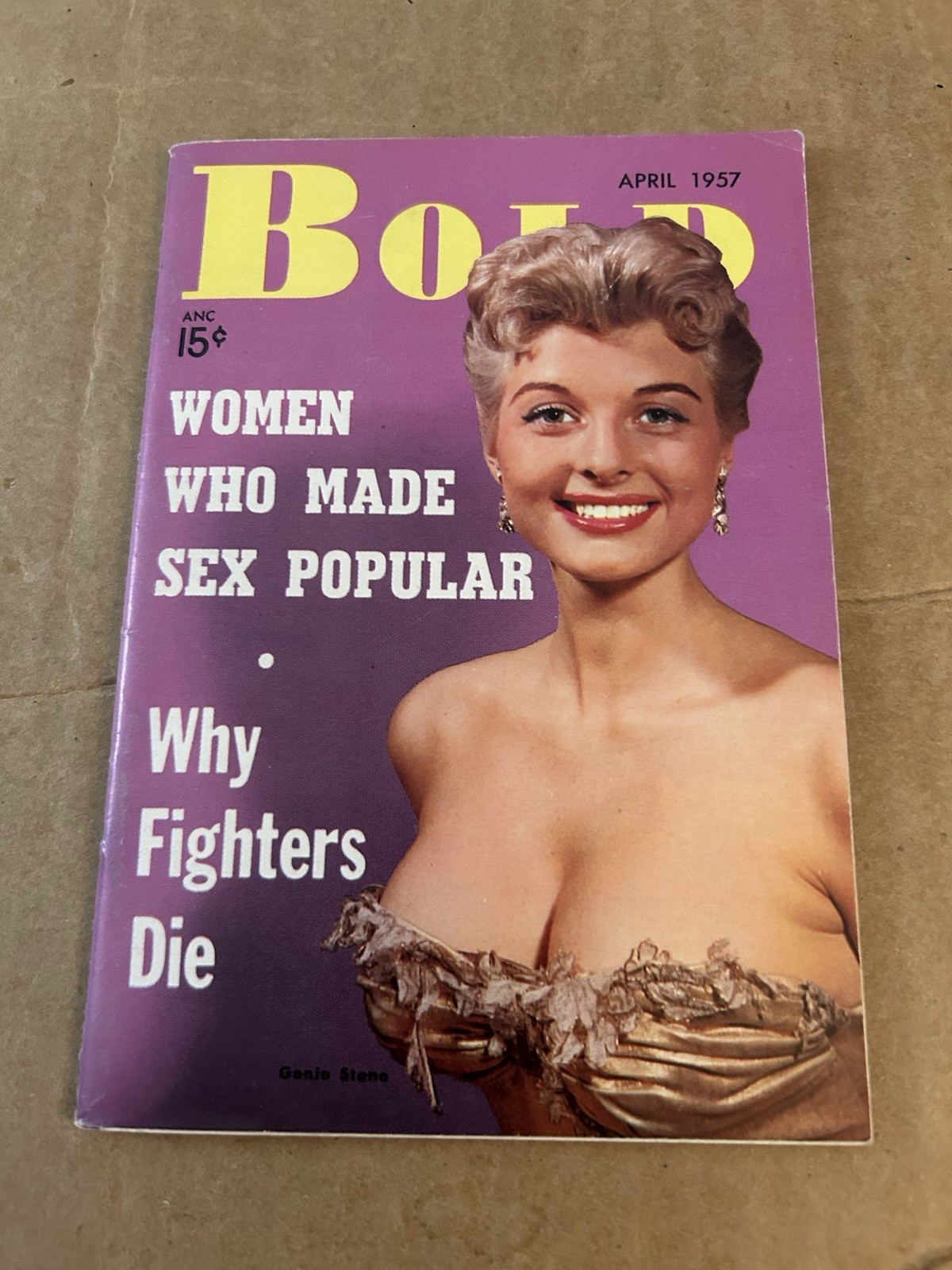 Bold magazine April 1957 Jayne Mansfield, Mamie Van Doren Marla English Mae West