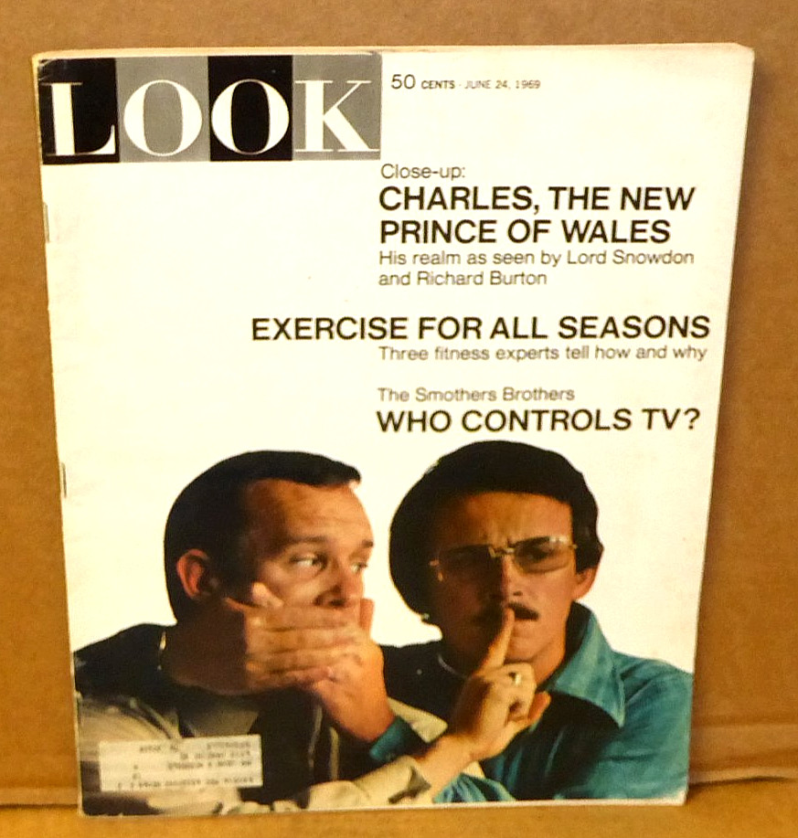 The Smothers Brothers Look magazine June 24 1969 Lucille Ball Israel Tom Dick