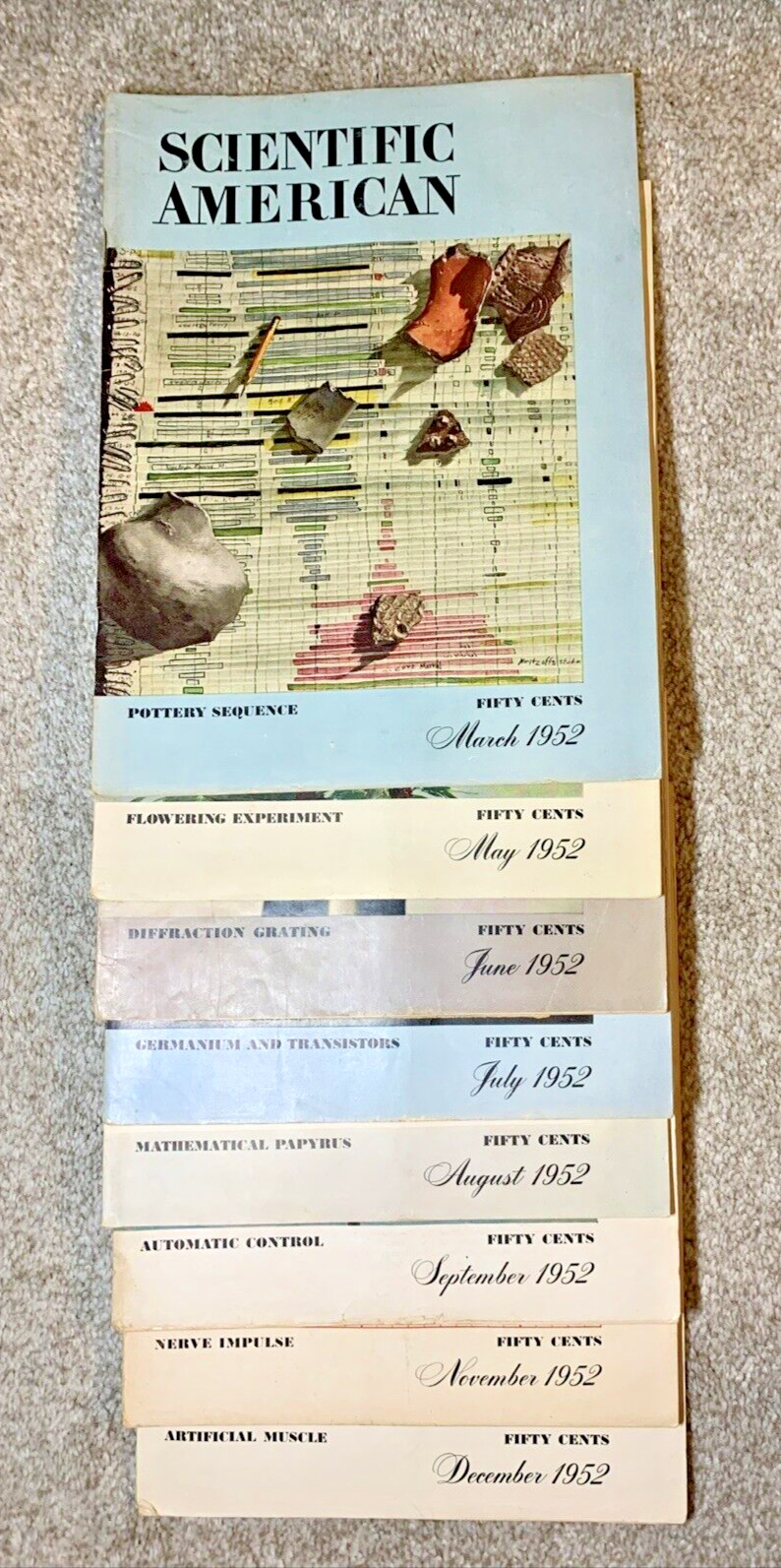 Scientific American – 1952 – Choose Your Issue – Discount for Multiple Issues