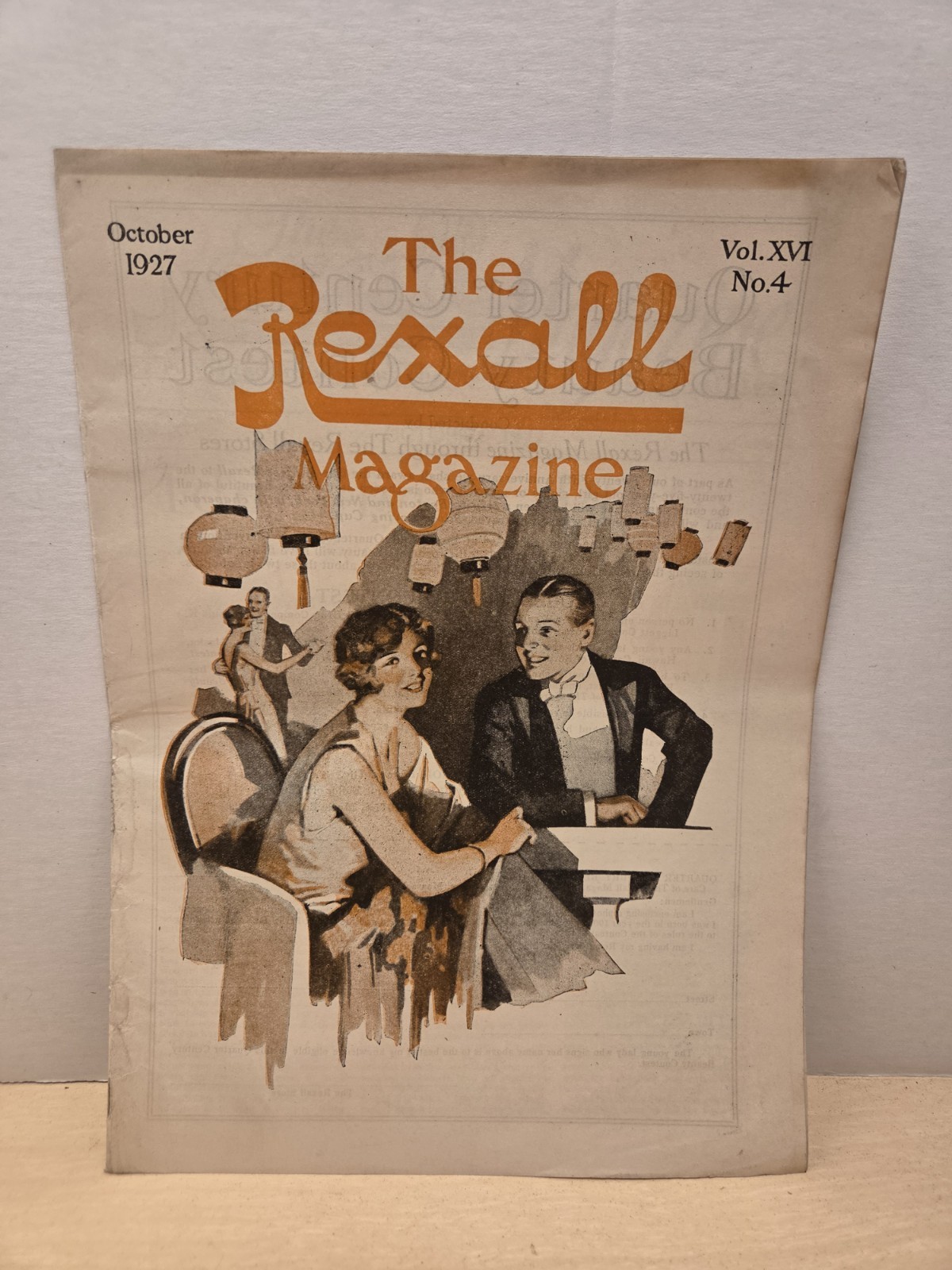 1927 October THE REXALL MAGAZINE (Drug Store) – Vol XVI No 4