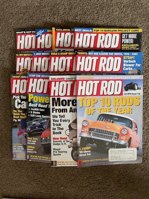 Hot Rod magazine lot 2002 (12 issues; complete year)