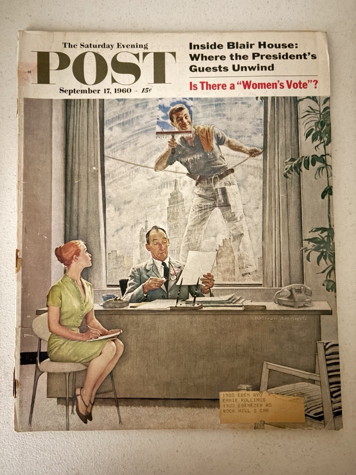 The Saturday Evening Post September 17, 1960; Blair House, Women’s Vote READ