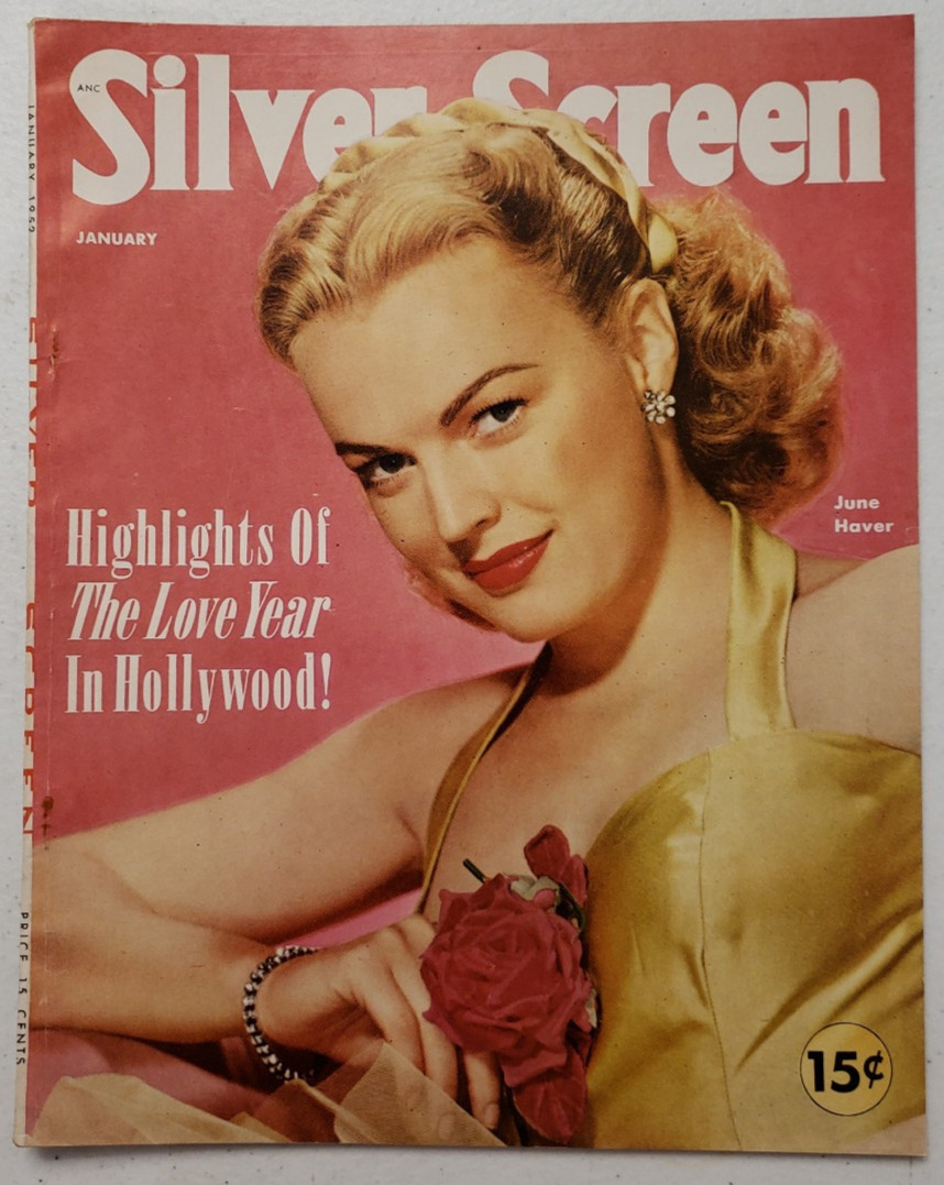 Silver Screen January 1952 June Haver~Marilyn Monroe~Debbie Reynolds~1950s
