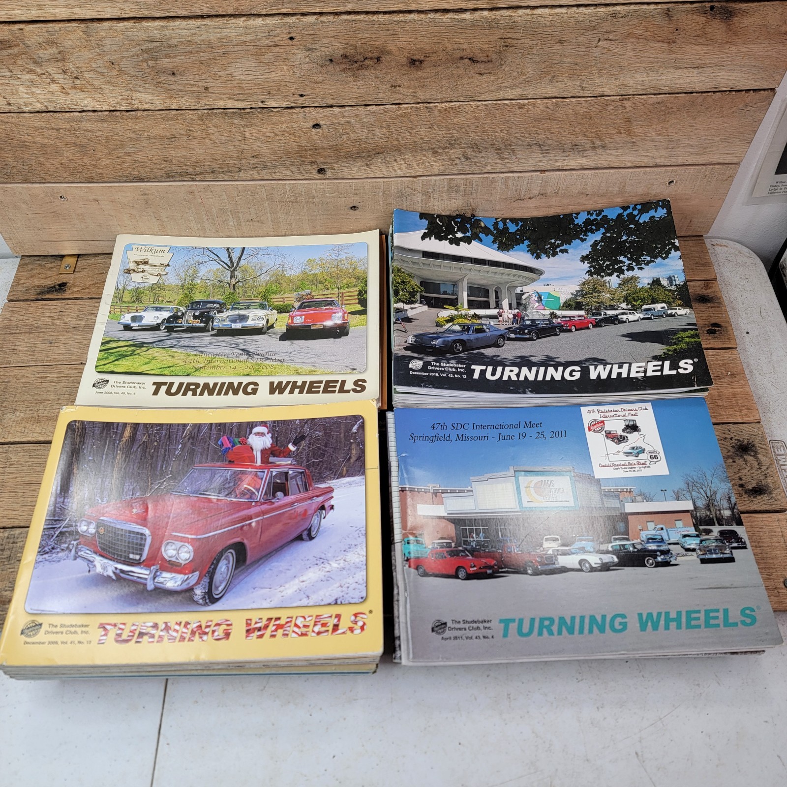 Studebaker Turning Wheels Magazine Lot 36 Issues 2008-2011 Drivers Club