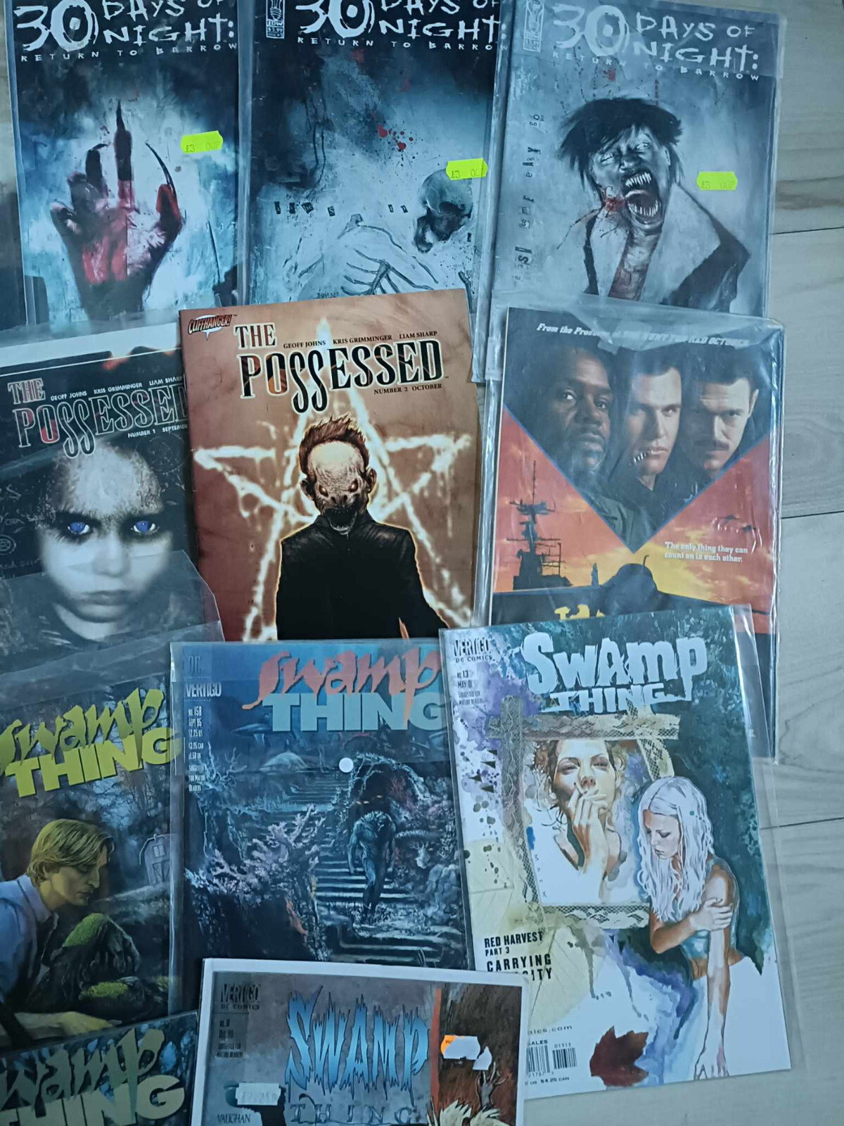Bundle job lot horror magazines inc swamp thin, possessed, 30 days of nights H1