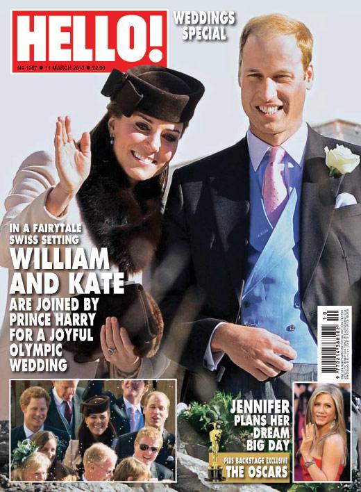 HELLO! MAGAZINE No 1267: 11 March 2013 (William & Kate/Weddings Special)