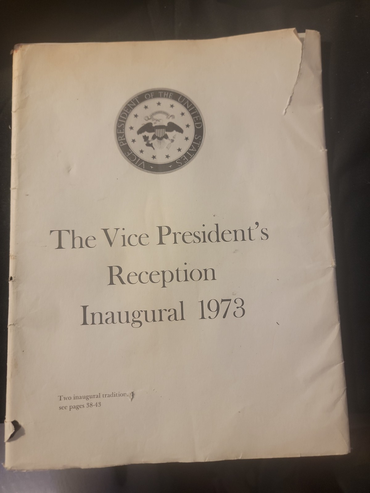 January 1973 Smithsonian Magazine Vice President’s Reception Inaugural Tradition