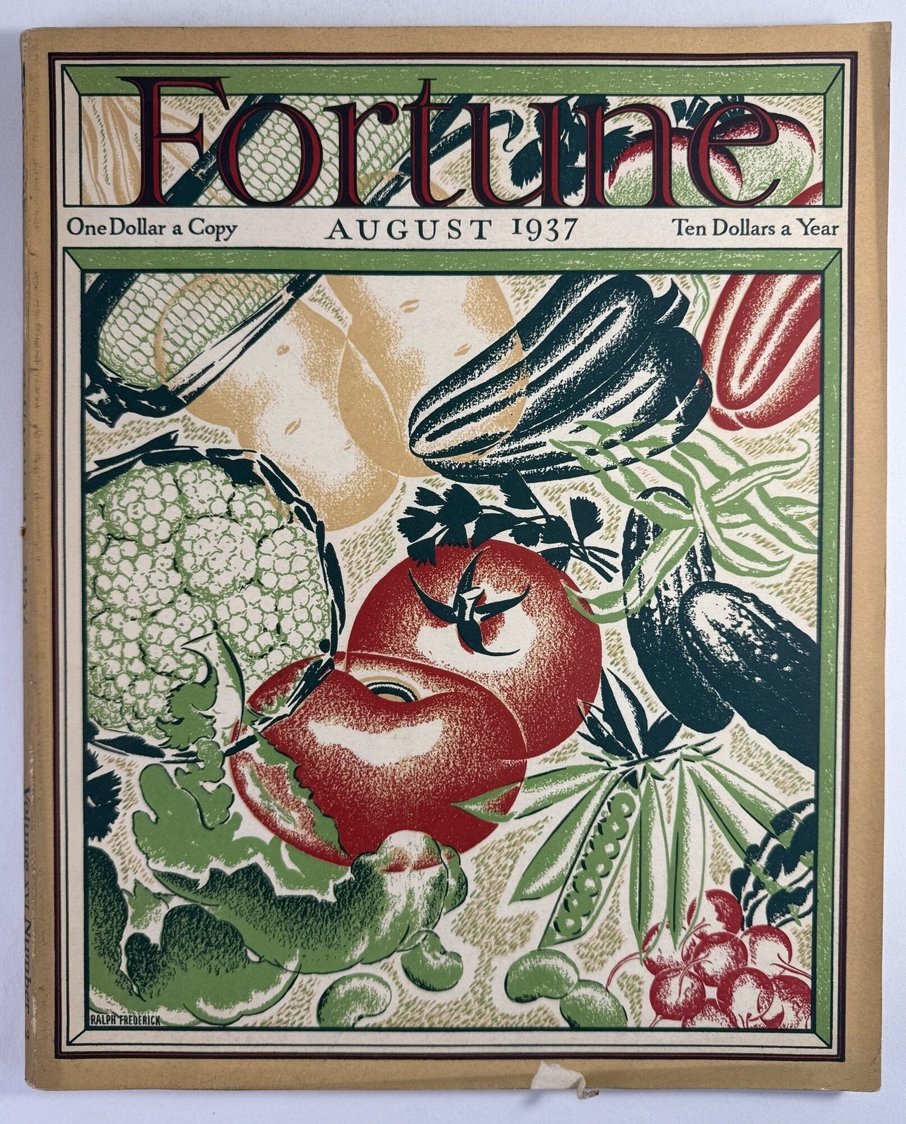 Henry R Luce / Fortune magazine August 1937 Vol XVI No 2 1st Edition