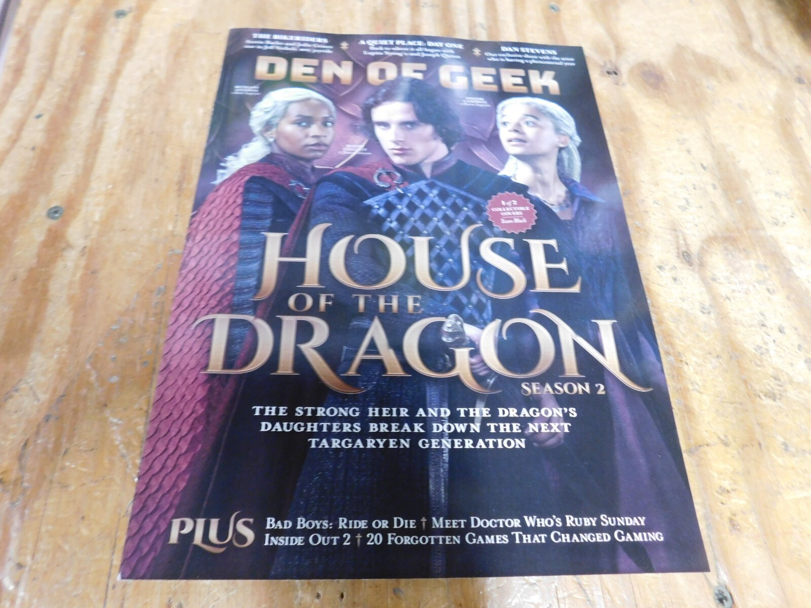 Den of Geek Magazine Summer 2024 House of the Dragon Game Of Thrones CVR 1 of 2