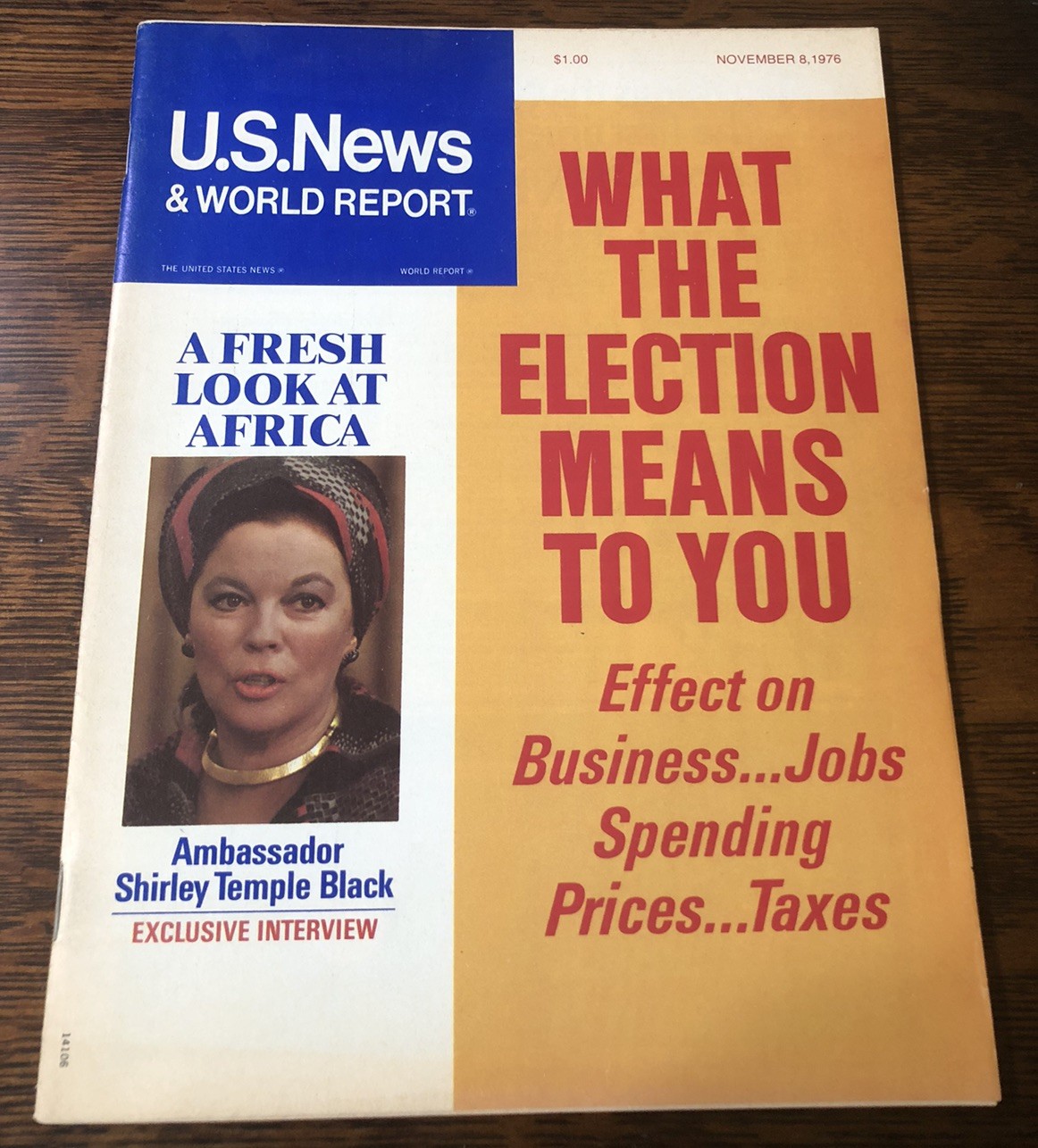 US News & World Report Magazine – What the Election Means To You – Nov 8, 1976