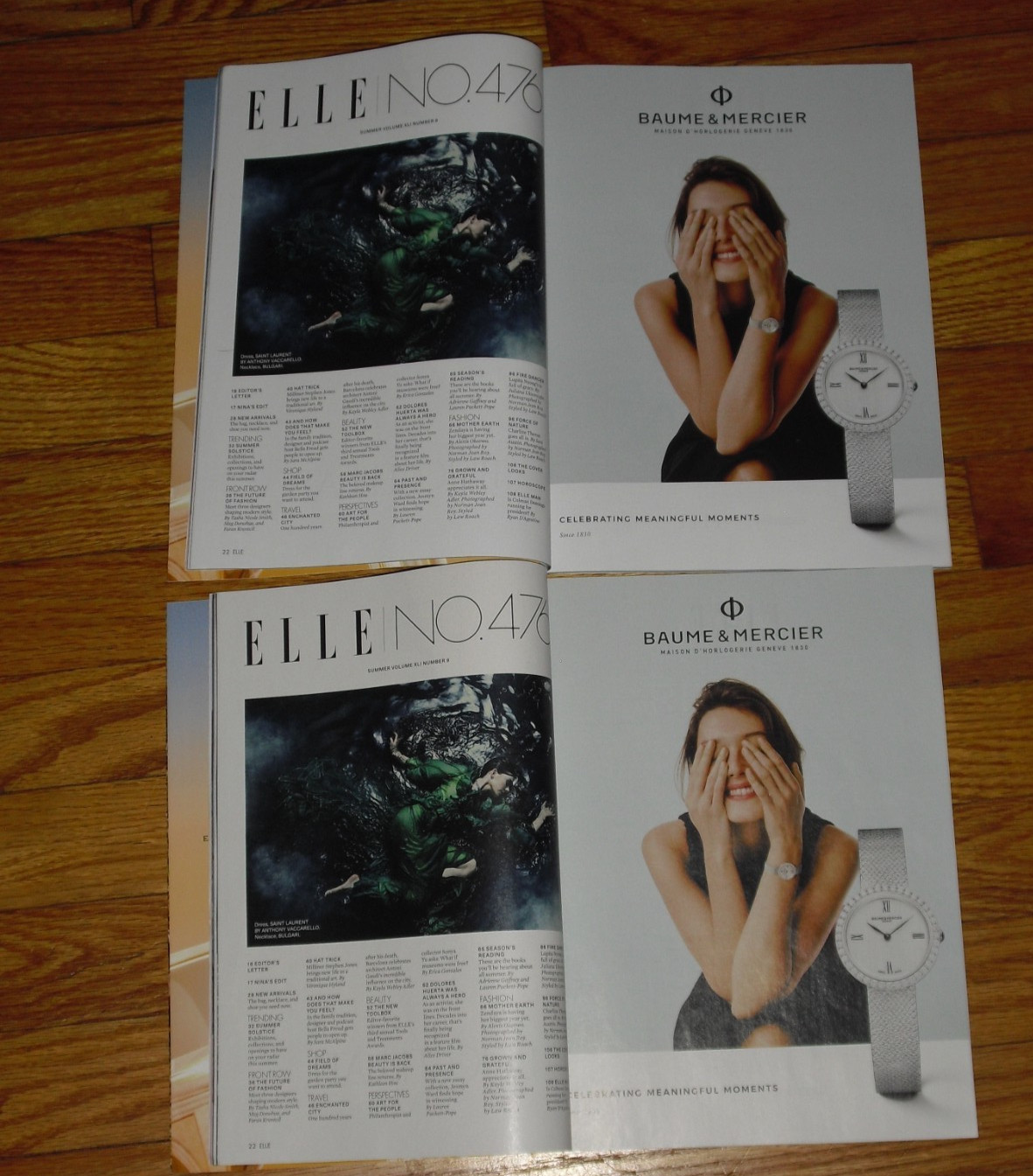 ELLE MAGAZINE SUMMER 2026 Women of the Odyssey both covers 2 of the same issues