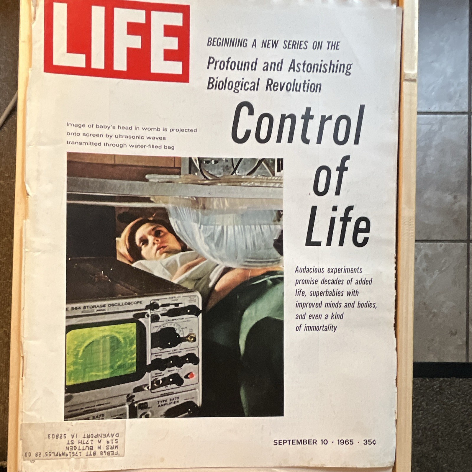 LIFE Magazine Sept 10 1965 Vol 59 No 11 “Control of Life” Biology