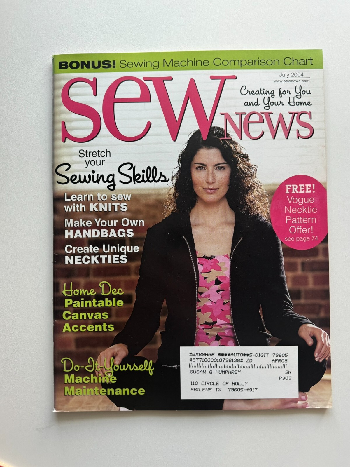 Sew News Magazine June 2004