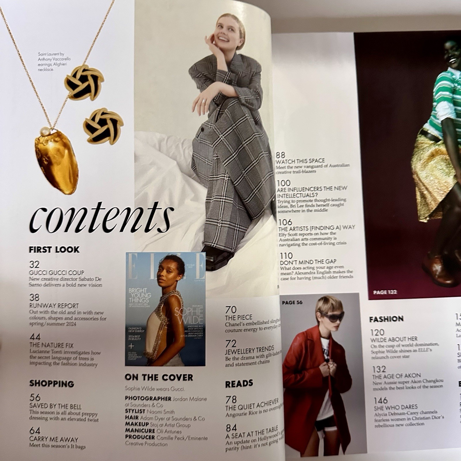 Elle Australia Issue 1 March 2024 Wilde Rice Mitchell Changkou Madden