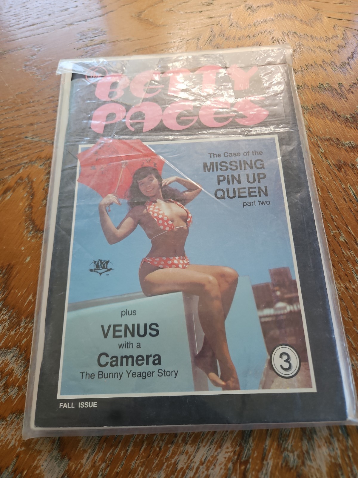 The Betty Pages Issue 3 Fall Pin-up Magazine Betty Page Sealed New