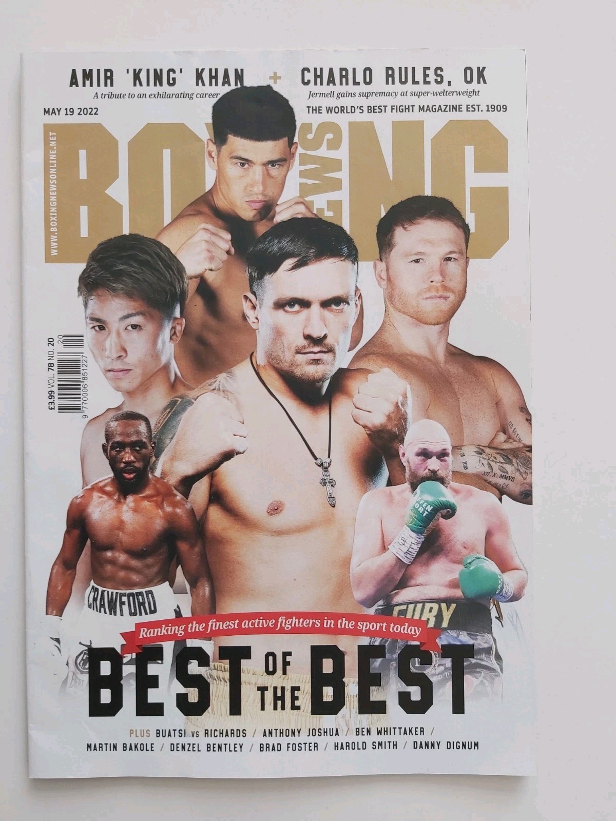 BOXING NEWS 2022 MAGAZINE USYK INOUE AMIR KHAN