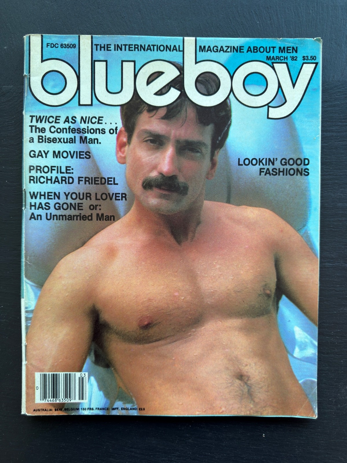 RARE Vintage Blue Boy Gay Mens Magazine March 1982 Gay Male Interest Vol 65