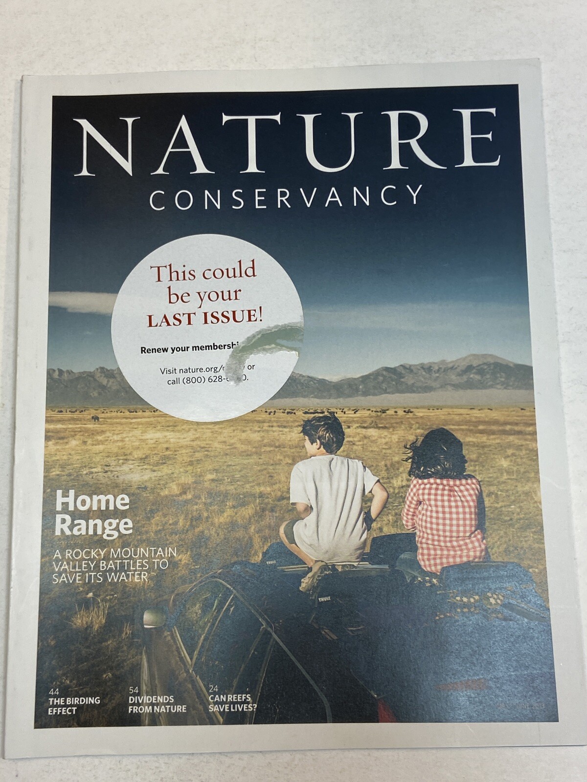 Nature Conservancy Magazine May June 2013 Rocky Mountain Co Valley Reefs Birding