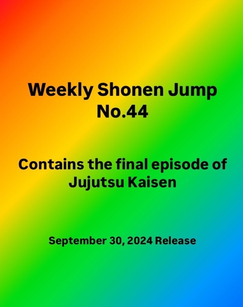 Pre Weekly Shonen Jump 2024 No. 44 Jujutsu Kaisen Final EP 271 Included Japan
