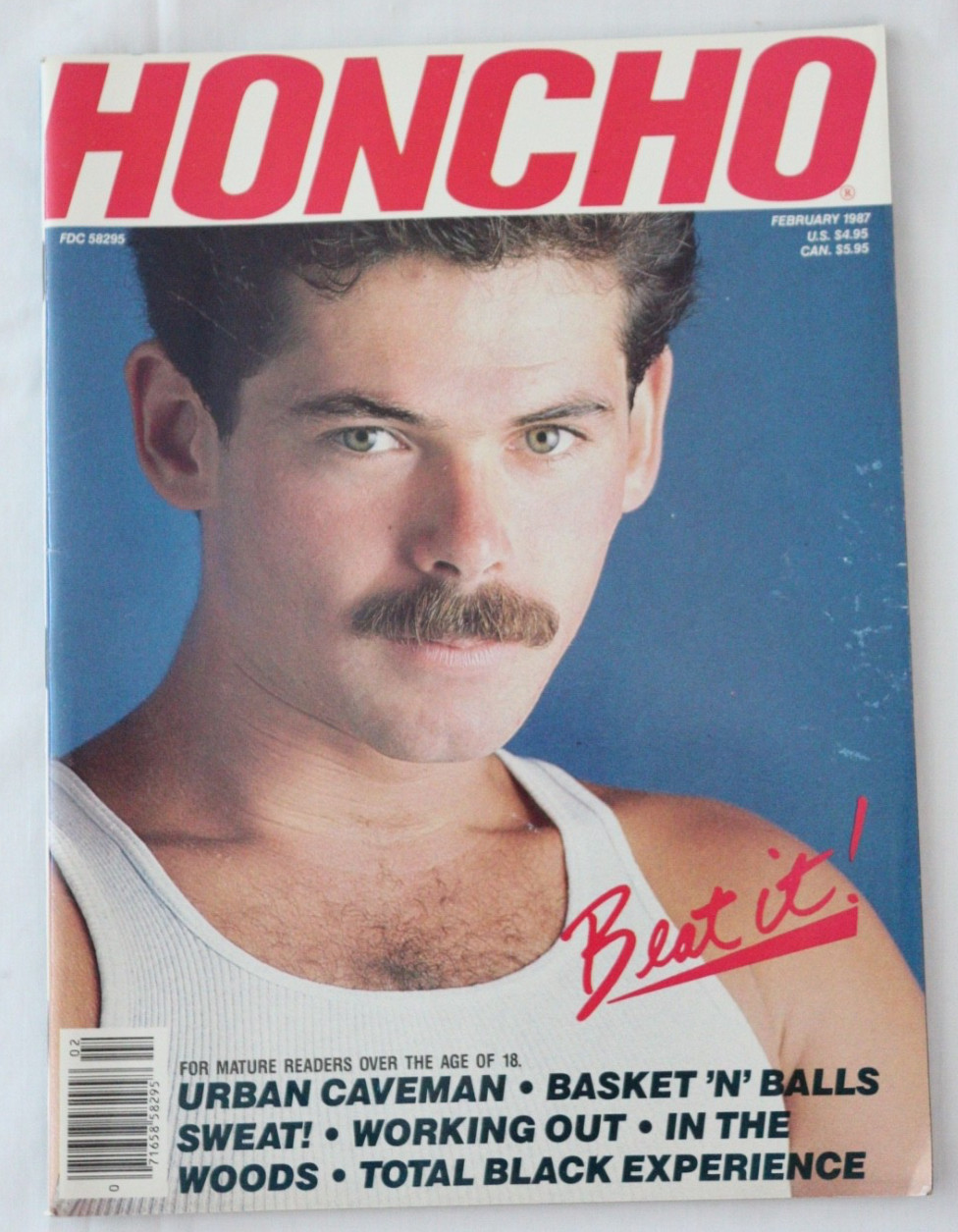 Honcho Magazine Vintage Gay Men’s Interest Rare! February 1987