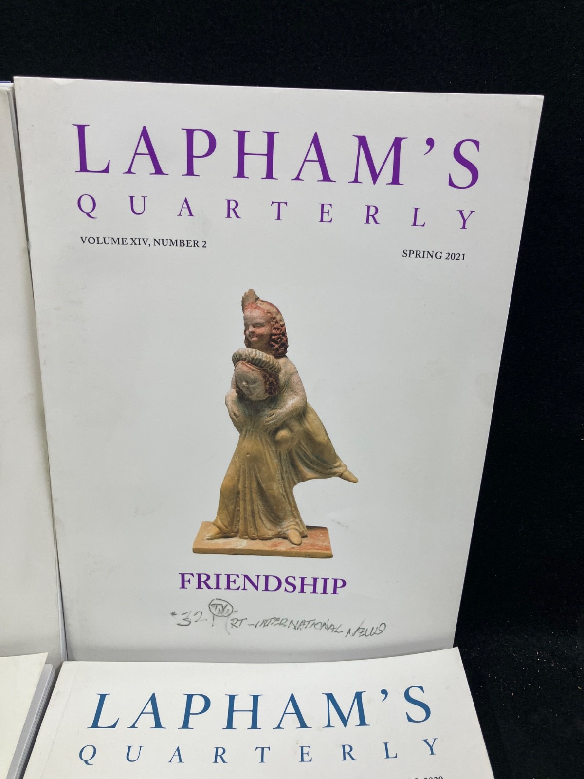 LAPHAM’S QUARTERLY MAGAZINE, LOT OF 6, 2018-2021