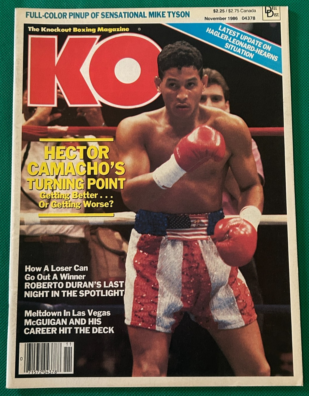 KO Knockout Boxing Magazine Hector Comacho Cover Tyson Duran November 1986