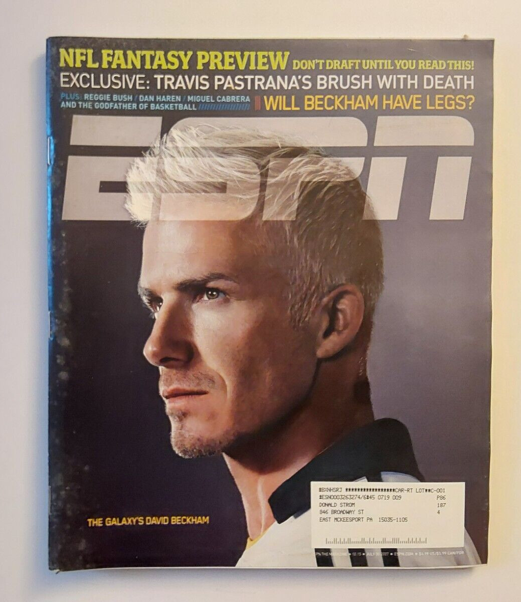 ESPN Magazine July 30, 2007 David Beckham Cover