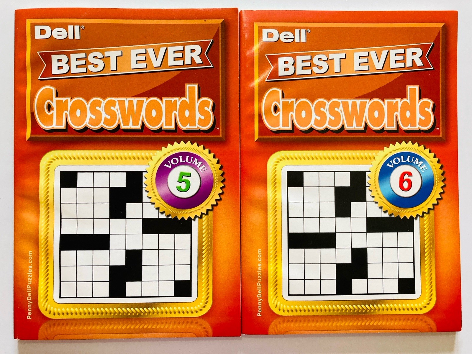 Dell Best Ever Crosswords Crossword Puzzles Volume 5 & 6 2019