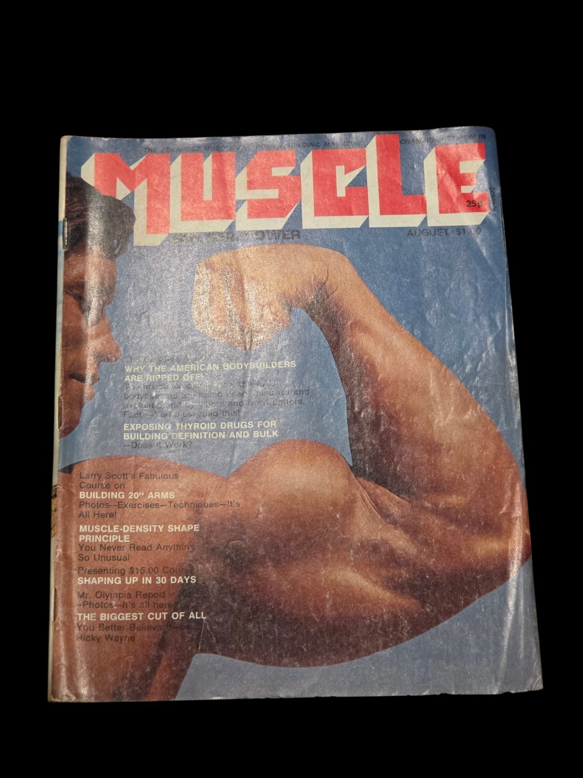 ARNOLD SCHWARZENEGGER – Muscle Builder Bodybuilding Magazine – August 1973