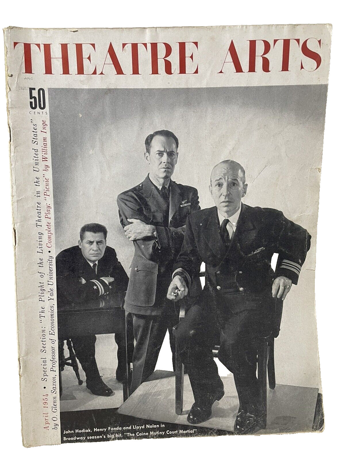Theatre Arts The Caine Mutiny Alfred Lunt Audrey Hepburn 1954 April