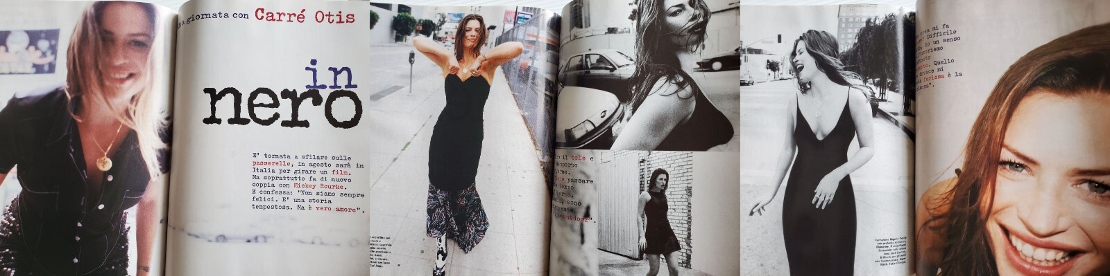 1995 ITALIAN GLAMOUR mag JAIME RISHAR Susan Holmes CARRE OTIS Michelle Weweje
