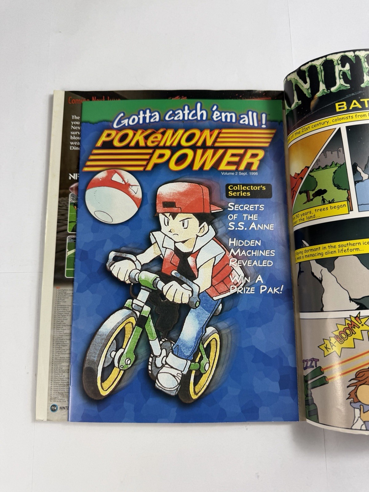Nintendo Power Vol 112 F-Zero X w/ poster Turok and Pokemon Power Comic # 2