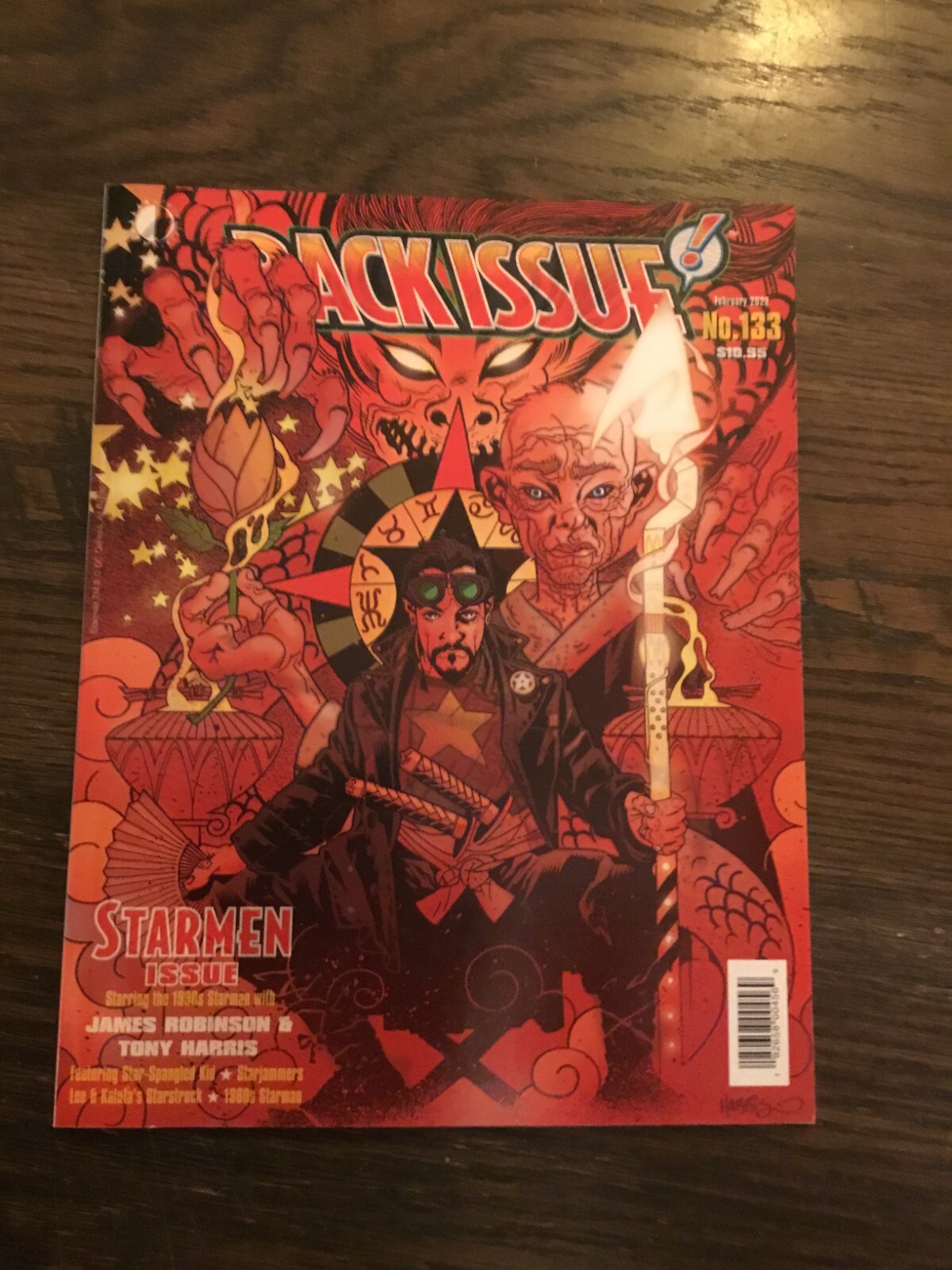 BACK ISSUE MAGAZINE #133 FEBRUARY 2022 STARMAN COVER TWOMORROWS STARMEN ISSUE