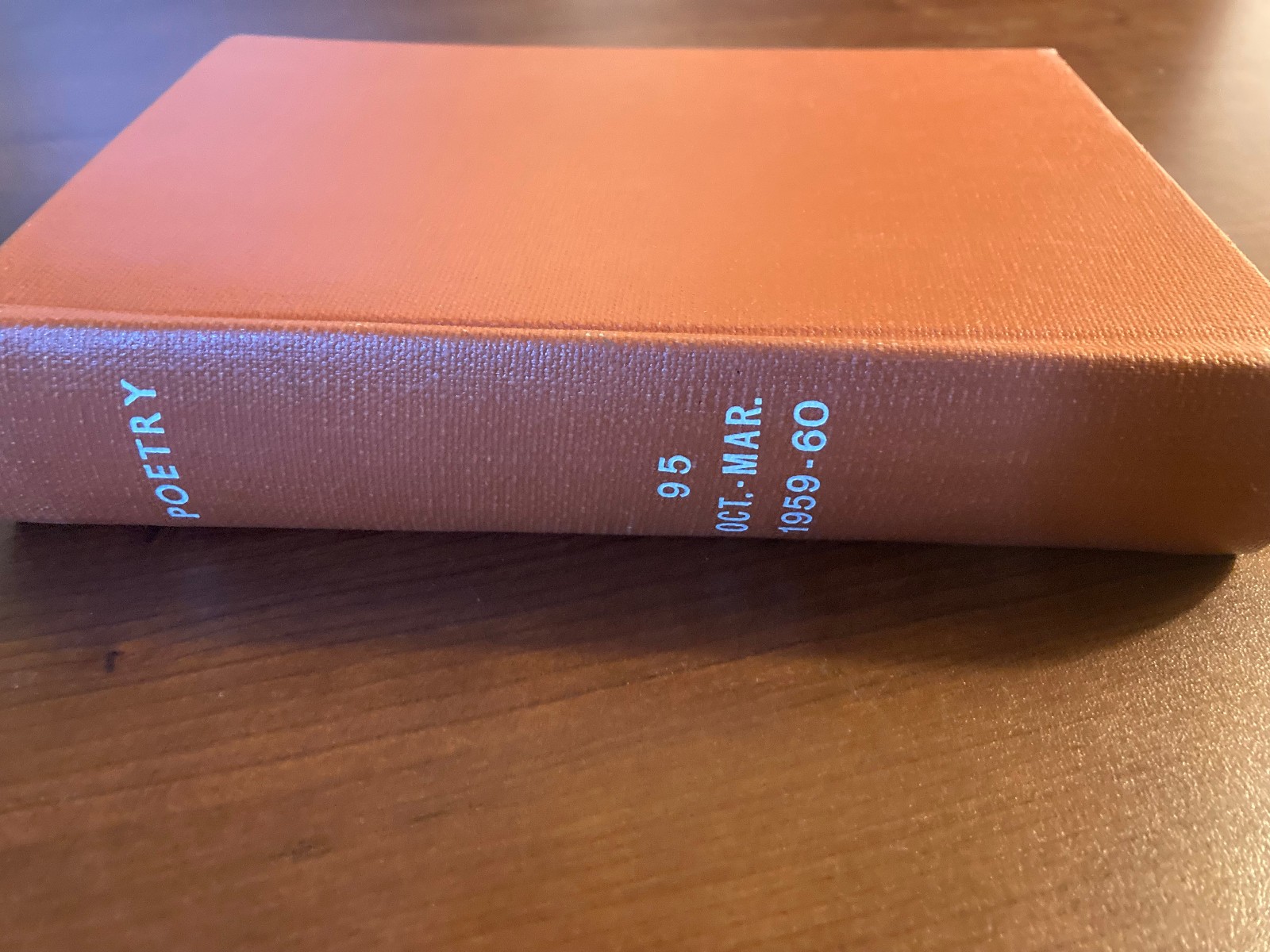 Poetry Magazine – Bound Volume (Volume 95) 1959-1960, Ex-Library