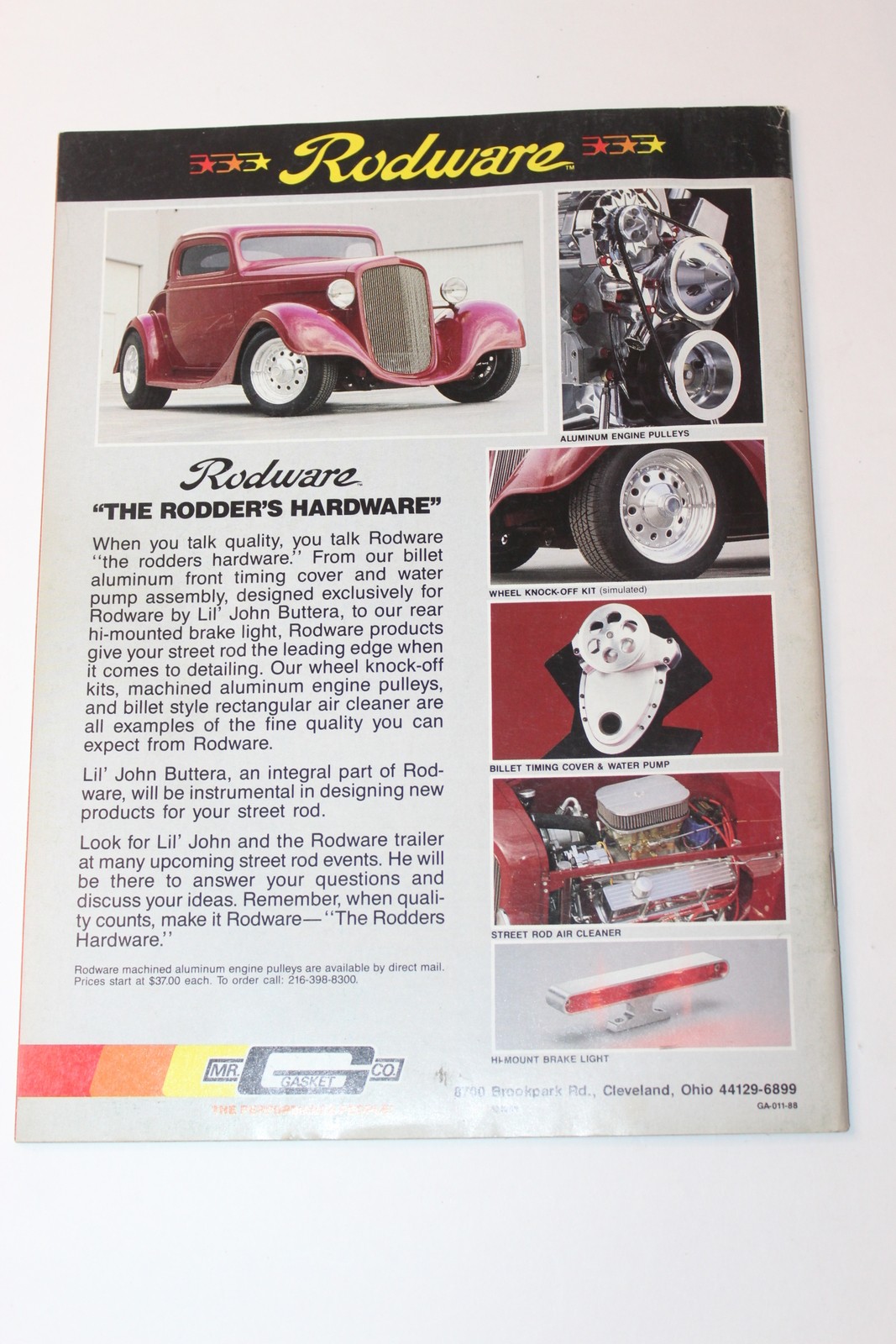 Rod Action Magazine November 1988 Vol 17 No 11 Street Blowers