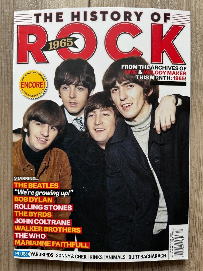 HISTORY OF ROCK 1965 Issue No 1 ENCORE EDITION Beatles BOB DYLAN Stones BYRDS