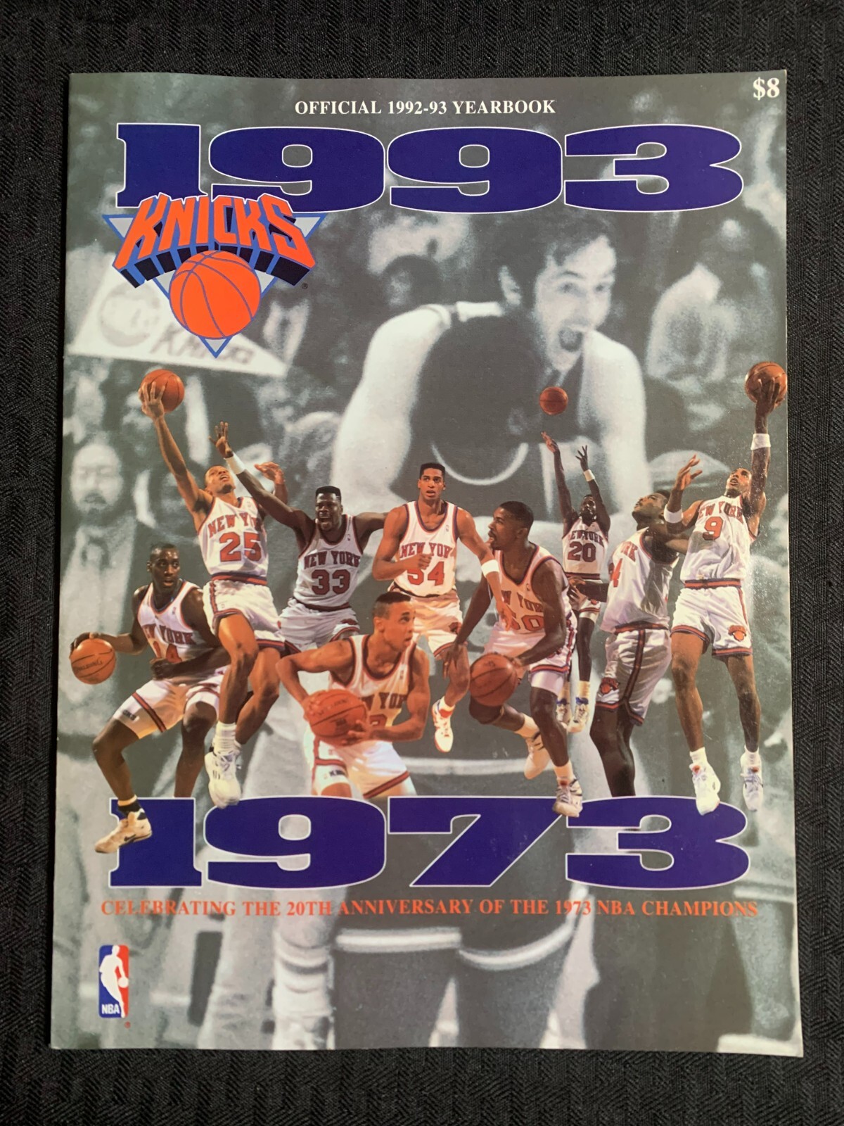 1992-1993 NEW YORK KNICKS Official Yearbook FN+ 6.5 20 Year Anniversary