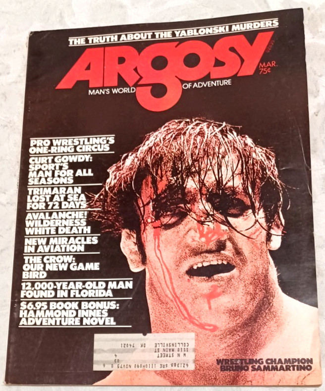 BRUNO SAMMARTINO ARGOSY Magazine March 1974 GORILLA MONSOON Q4