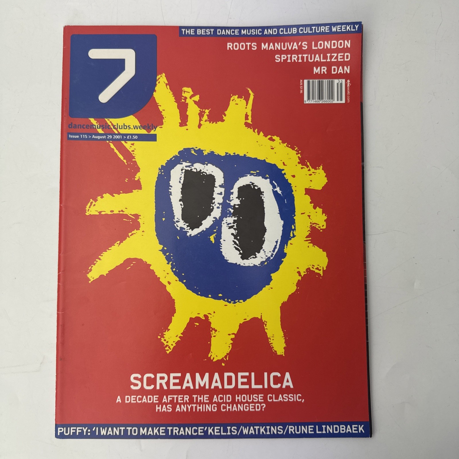 Dance Music Clubs Weekly Magazine Issue 115 August 29 2001 – Screamadelica