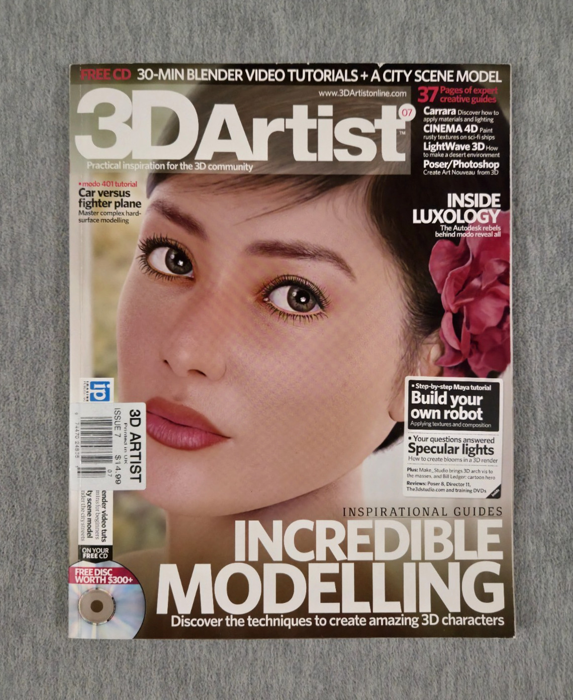 3D Artist Magazine 7 2009 with CD Incredible Modelling