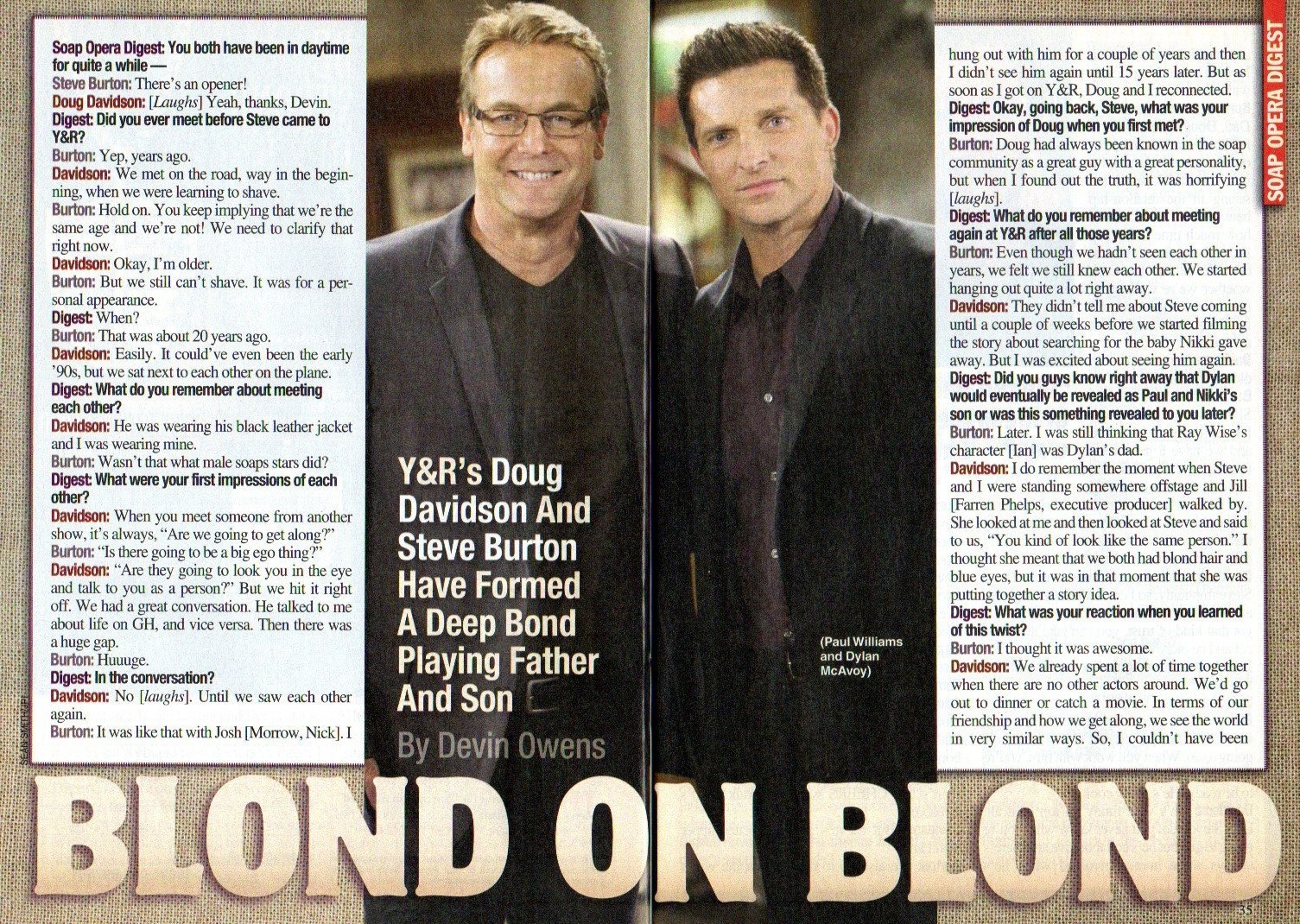 Soap Opera Digest Best & Worst of 2015 Jason Thompson Steve Burton Doug Davidson