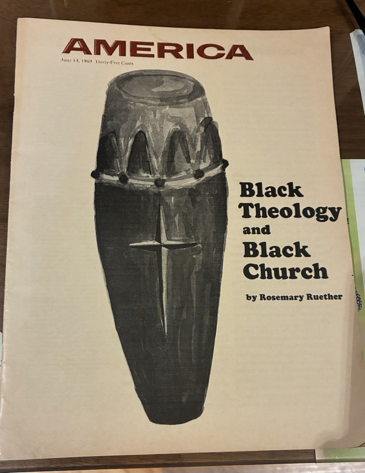 AMERICA MAGAZINE JESUITS OF USA & CANADA JUNE 14 1969 Black Theology no flaws