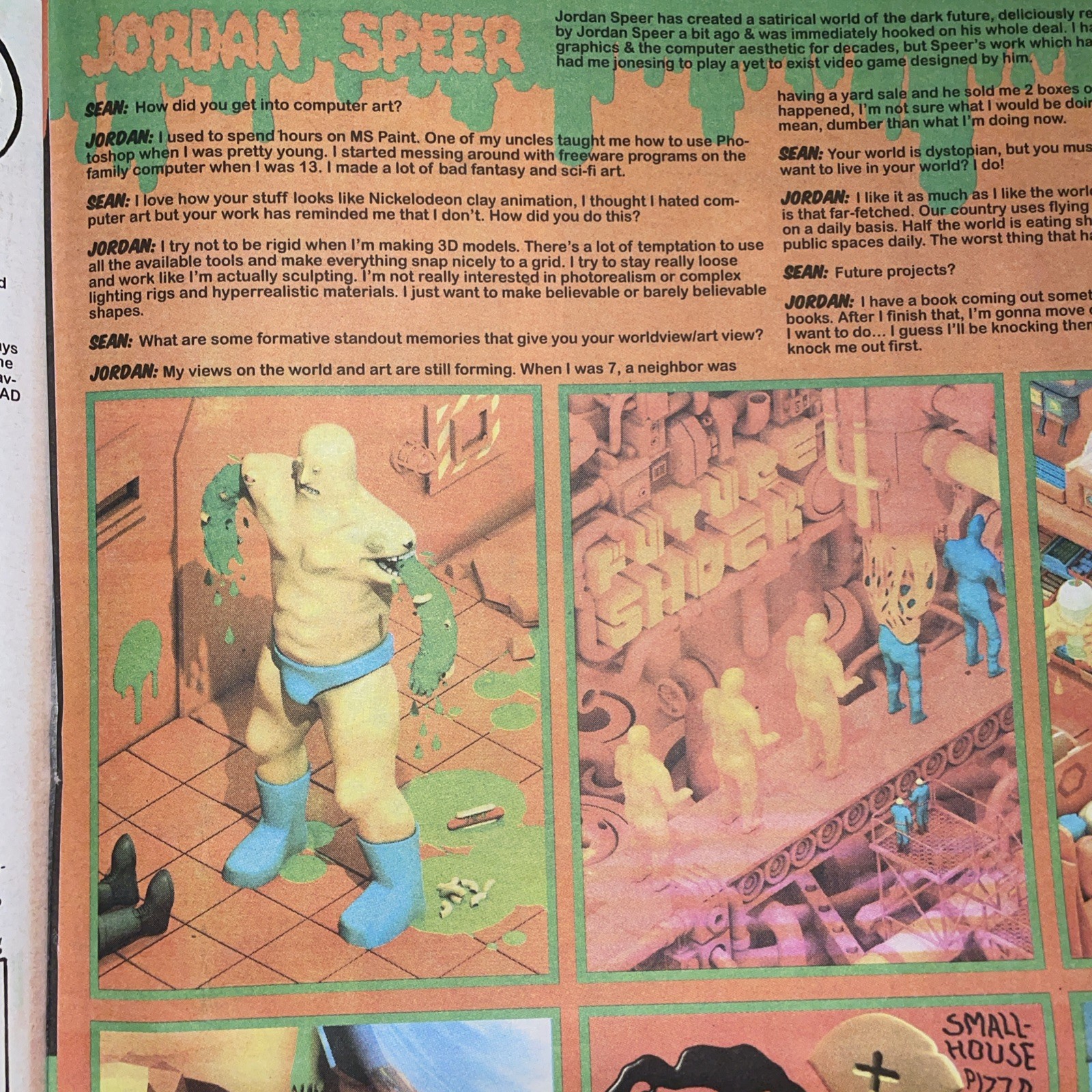 Pork #11 Summer 2013 Indie Punk Alt Comic Prose Tabloid Newspaper Zine NEW VF/NM