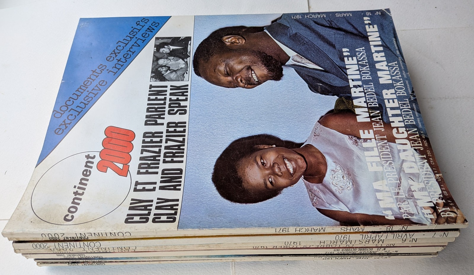 10x Continent 2000 magazine revue Africa 1970-2 English/French Groupe Mali Zaire
