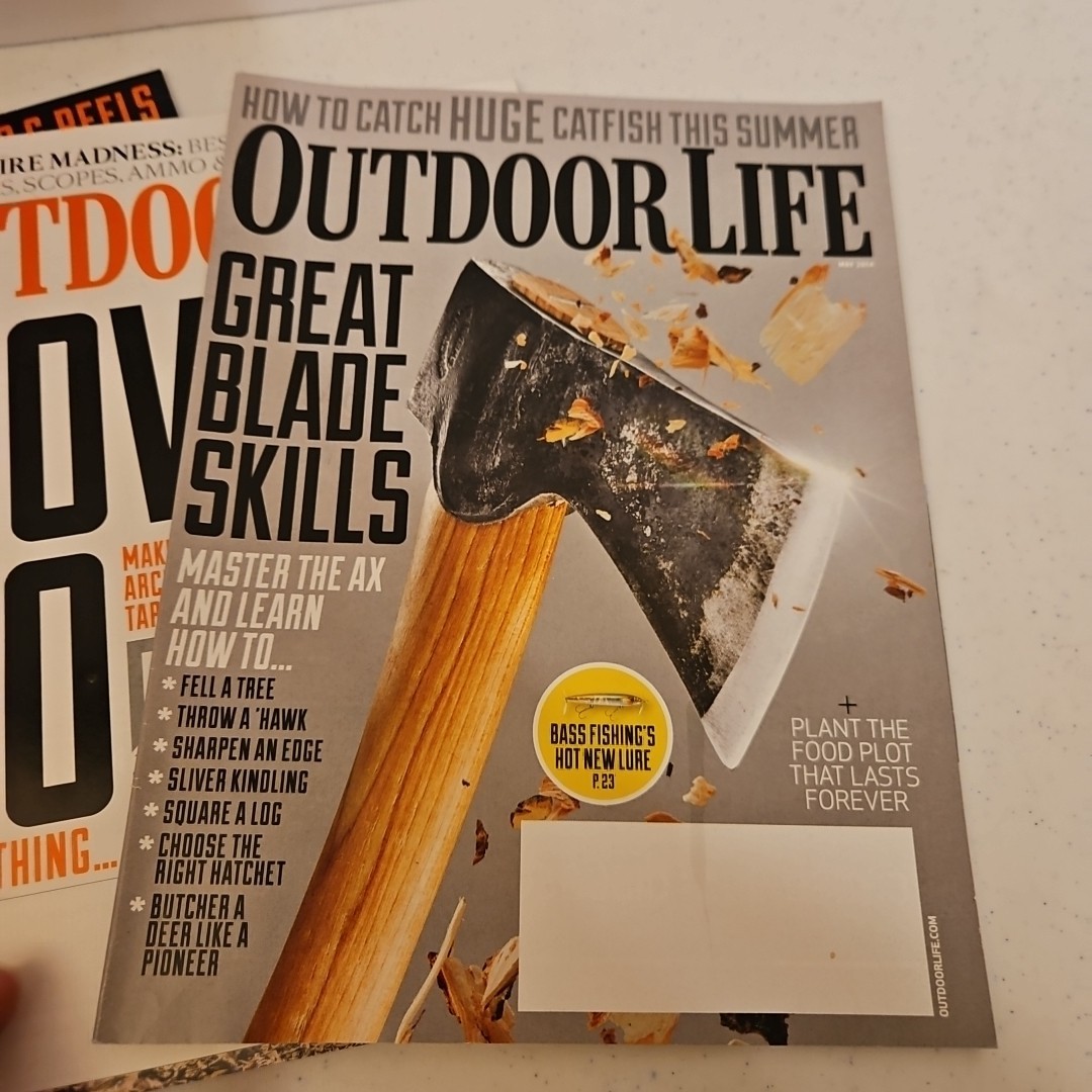 Outdoor Life Magazine Lot 5 Feb-May August 2014 Hunting Fishing Trapping