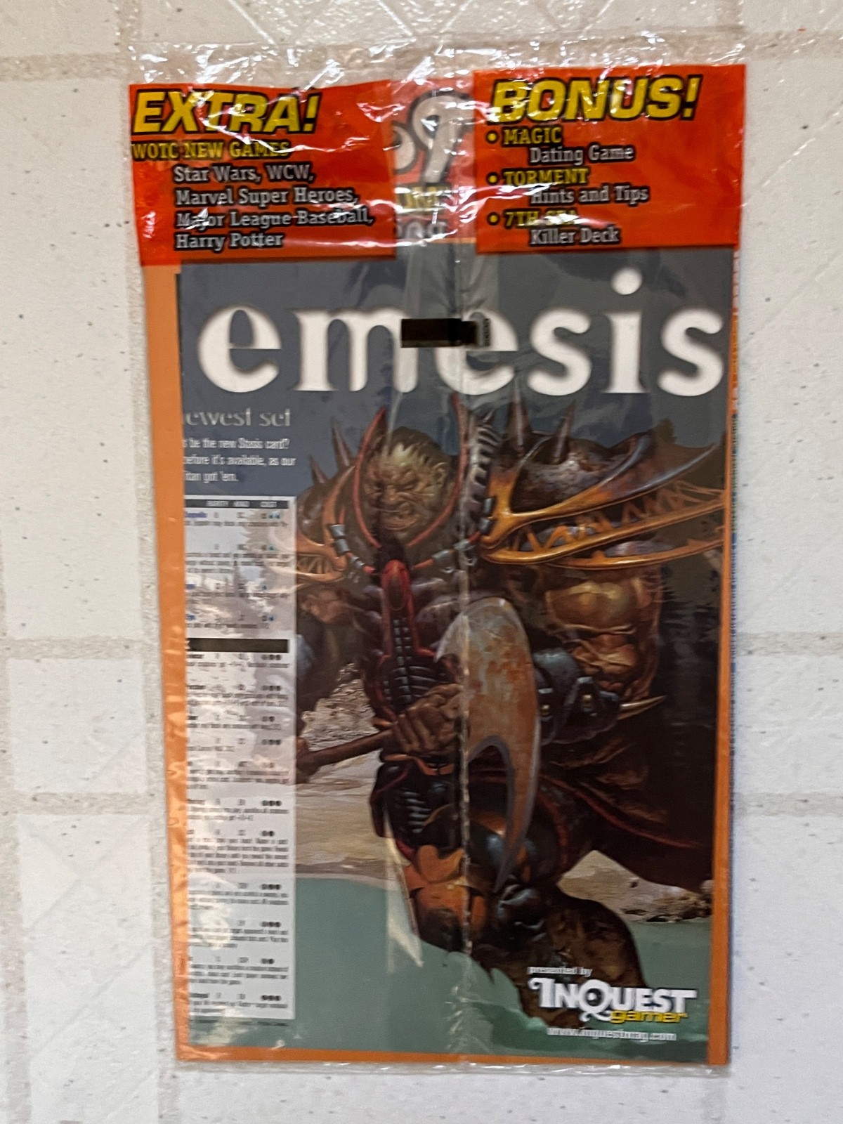 InQuest Gamer Magazine #59 2000 Pokémon-Neo, MTG, Nemesis, Pokemon Poster SEALED